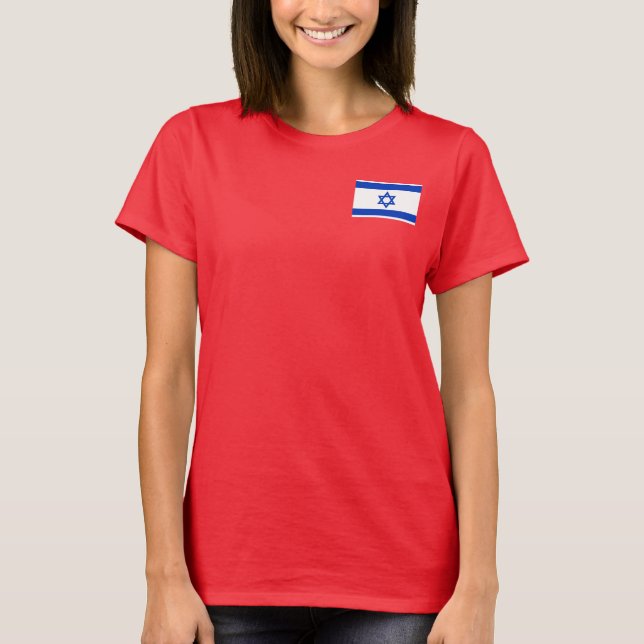 Camiseta Flag of Israel (Frente)