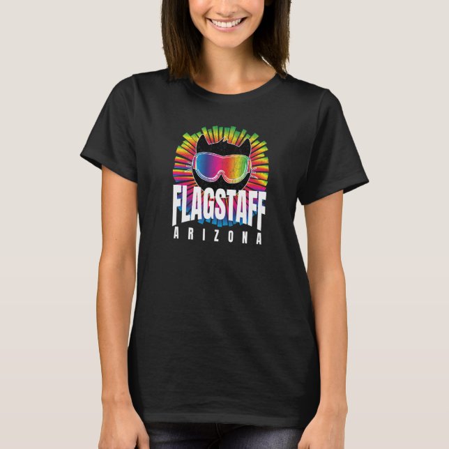 Camiseta Flagstaff Legal Cat w Esqui Óculos Flagstaff Arco- (Frente)
