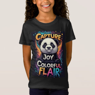 Camiseta Flair Colorido: Panda Adorável