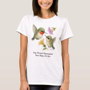 Camiseta Flamboyant Ruby Throated Hummingbird