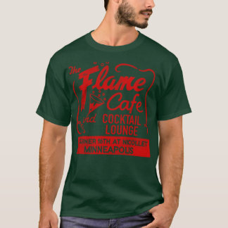 Camiseta Flame Cafe Cocktail Lounge Retro Defunct M