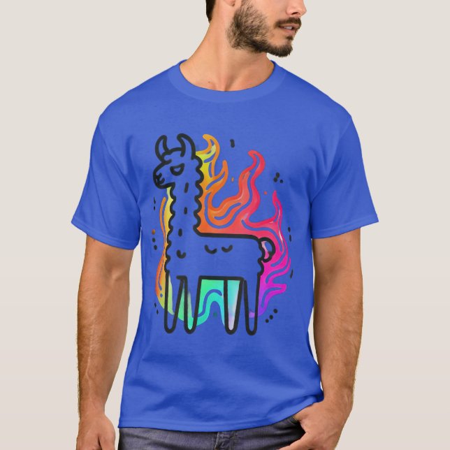 Camiseta Flame Llama Glow (Frente)