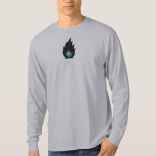 Camiseta Flame preto e azul