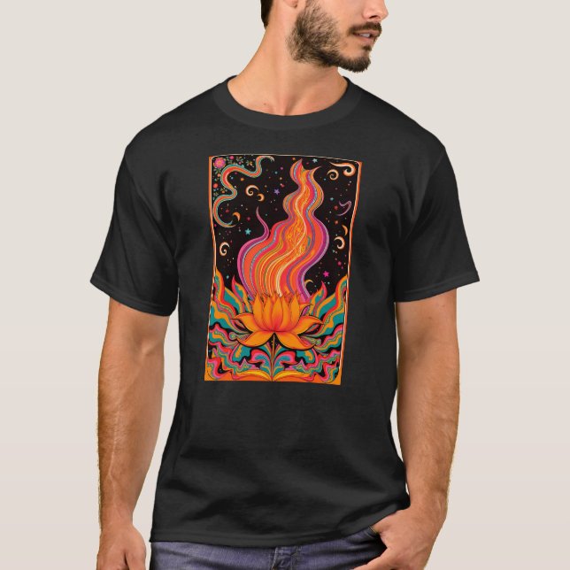 Camiseta Flame Psicodélico (Frente)