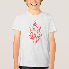 Camiseta Flame Spirit Face | Tribal Fire Silhouette Art