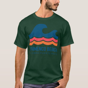 Camiseta Flamenco Beach Culebra Porto Rico Vintage Wave