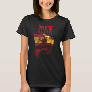 Camiseta Flamenco Dancer Flag Espanha Herança espanhola Art