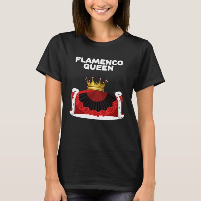 Camiseta Flamenco Queen Girls Flamenco  Womens Flamenco (Frente)