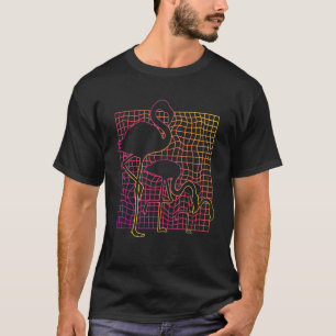 Camiseta Flami de Aves Tropicais de Zoo Exótico do amante d