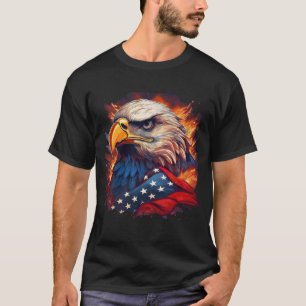 Camiseta Flaming Americana Bold Eagle