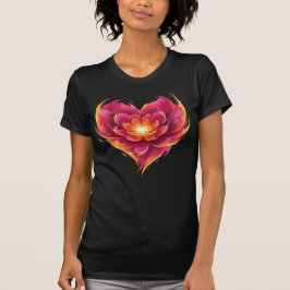 Camiseta Flaming Heart Of Love Bloom
