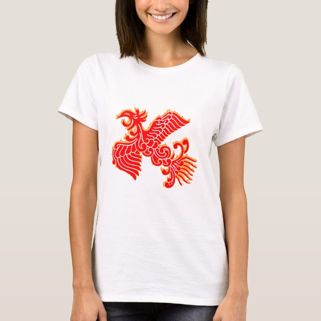Camiseta Flaming Red Phoenix (Frente)