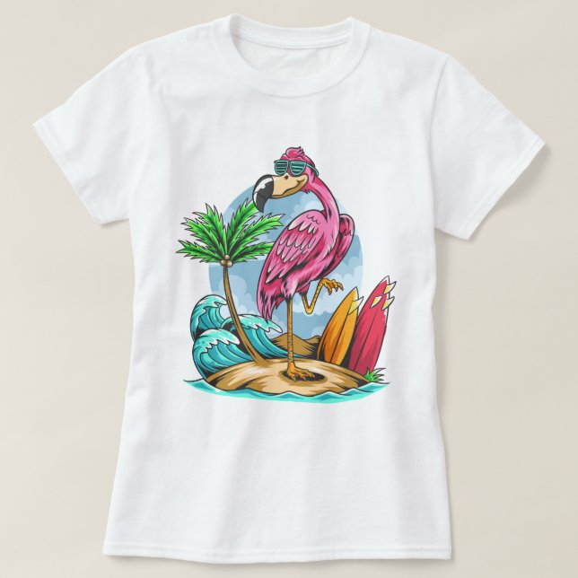 Camiseta Flamingo (Frente do Design)