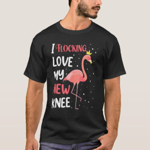 Camiseta Flamingo Ama Minha Nova Rapariga De Substituição D