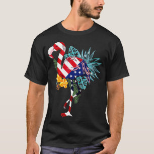 Camiseta Flamingo American Flag Flamerica Patriotic 4º de
