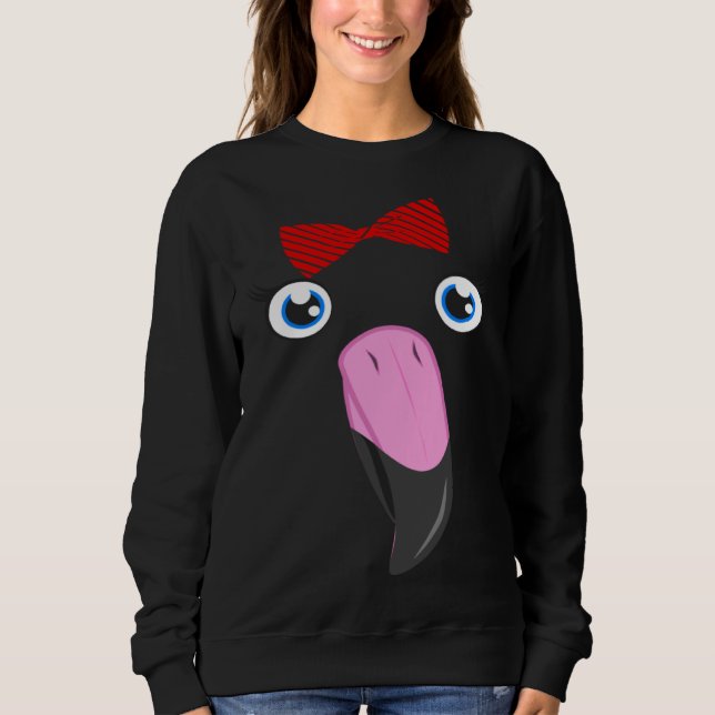 Camiseta Flamingo Animal Bow Tie Child Halloween Costume (Frente)