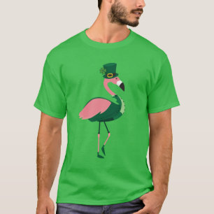 Camiseta Flamingo Animal Rua Dia de Patrick
