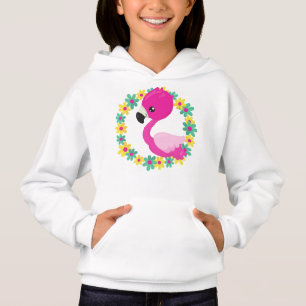 Camiseta Flamingo, Baby Flamingo, Bird, Flores