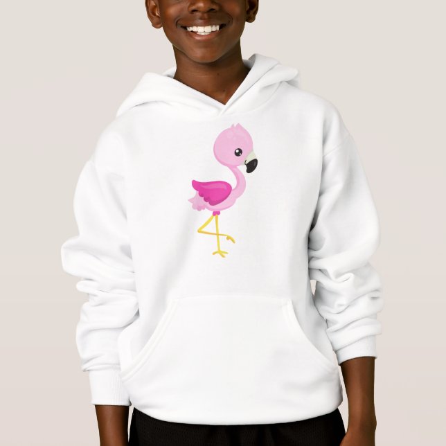 Camiseta Flamingo, Baby Flamingo, Flamingo Rosa, Bird (Frente)