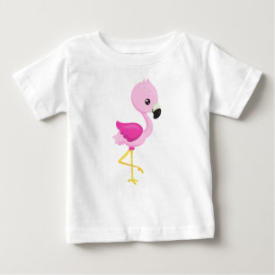Camiseta Flamingo, Baby Flamingo, Flamingo Rosa, Bird