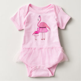 Camiseta Flamingo Baby Tutu Bodô