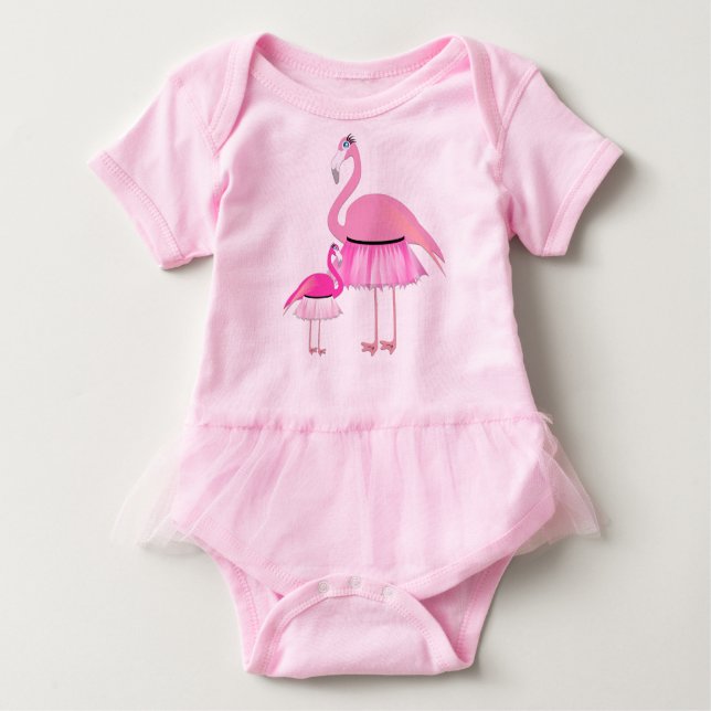 Camiseta Flamingo Baby Tutu Bodô (Frente)