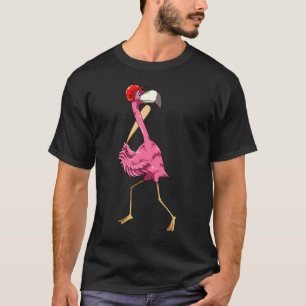 Camiseta Flamingo Baseball Flamingo Jogando Baseball Flamin