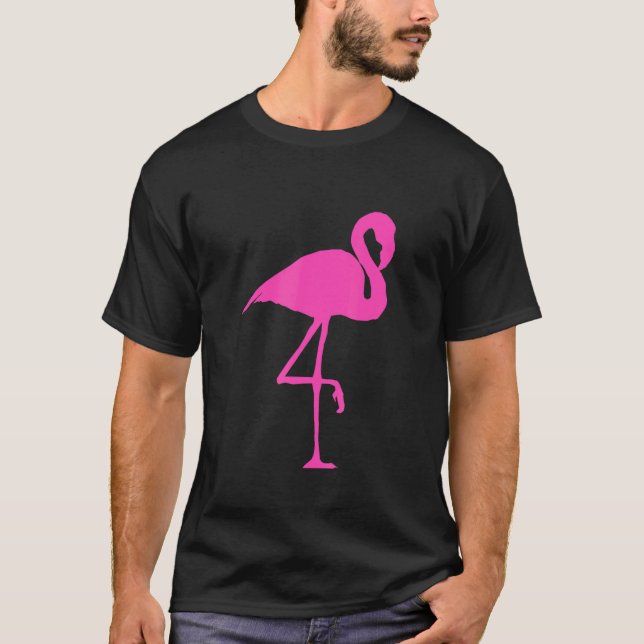 Camiseta Flamingo Bird Silhouette (Frente)