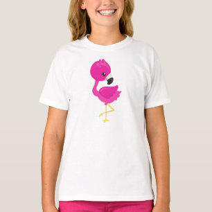 Camiseta Flamingo Bonito, Flamingo Rosa, Baby Flamingo, Bir