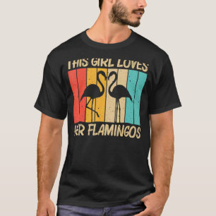 Camiseta Flamingo Bonito Para Raparigas Flamingo Bird Anima