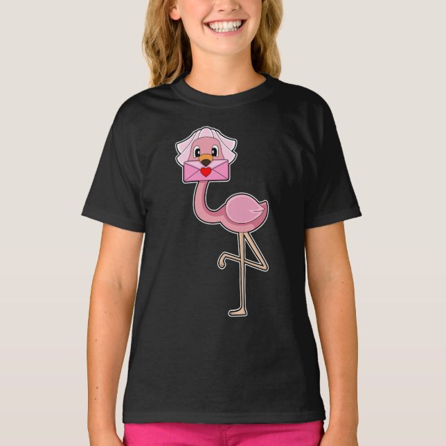 Camiseta Flamingo Bride - Casamento (Frente)