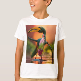 Camiseta Flamingo Chef em Ação"