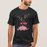 Flamingo Cherry Blossom, Pink Tropical Wader Bird