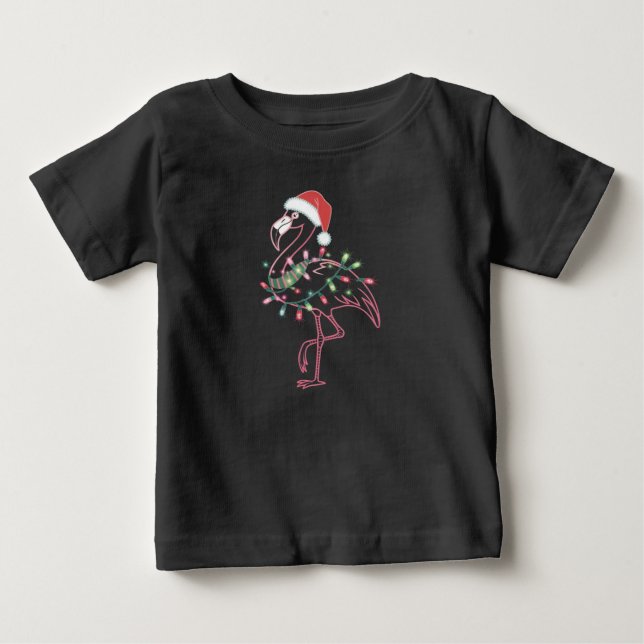 Camiseta Flamingo Christmas (Frente)