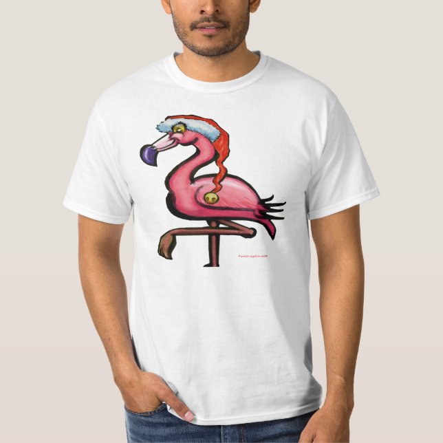 Camiseta Flamingo Christmas Tee (Frente)