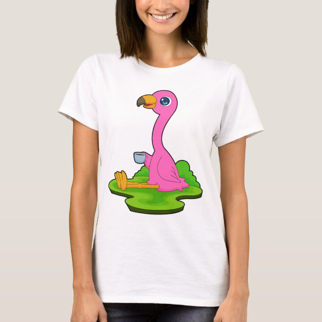 Camiseta Flamingo Coffee Mug (Frente)