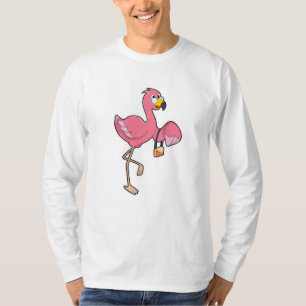Camiseta Flamingo com bolsa