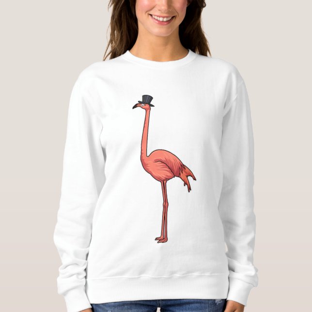 Camiseta Flamingo com chapéu (Frente)