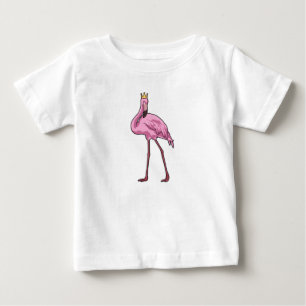 Camiseta Flamingo com Coroa