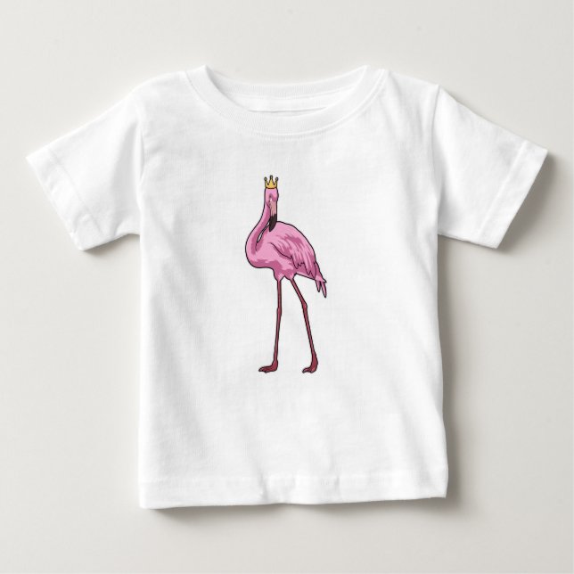 Camiseta Flamingo com Coroa (Frente)