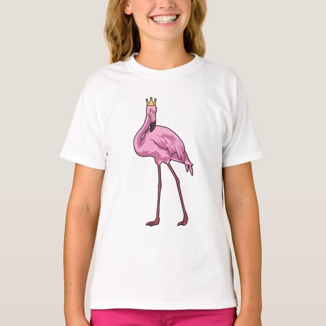Camiseta Flamingo com Coroa (Frente)