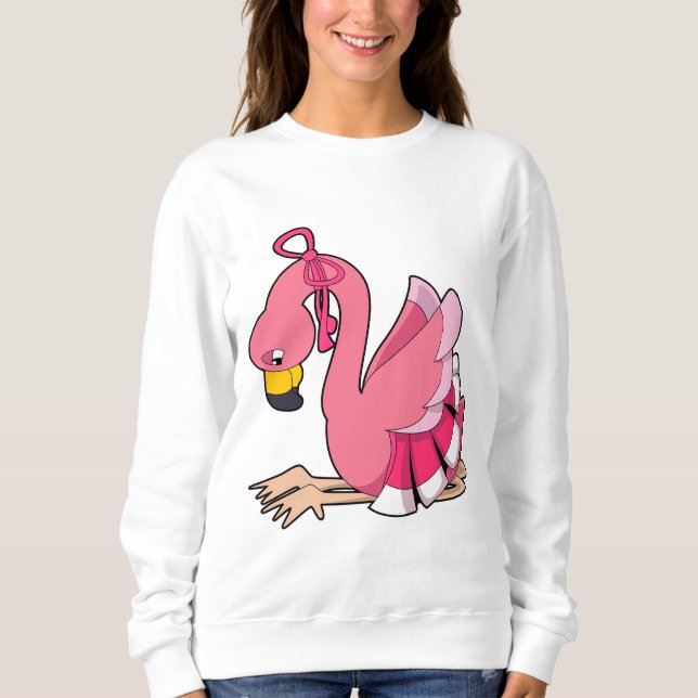 Camiseta Flamingo com Faixa de Opções (Frente)