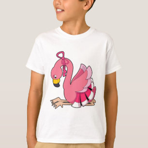 Camiseta Flamingo com Faixa de Opções