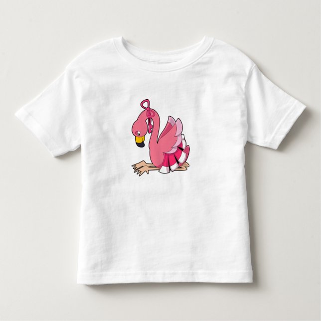 Camiseta Flamingo com Faixa de Opções (Frente)