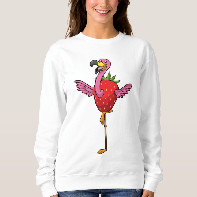 Camiseta Flamingo com morango (Frente)