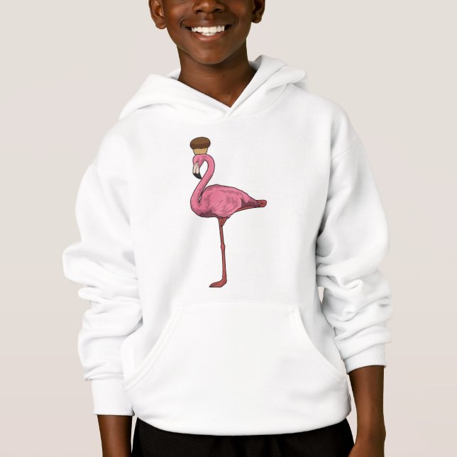 Camiseta Flamingo com Muffin (Frente)