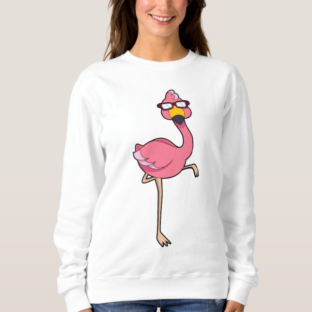 Camiseta Flamingo com óculos de sol (Frente)