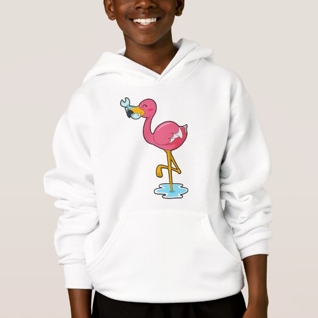 Camiseta Flamingo com Peixe (Frente)