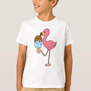 Camiseta Flamingo com picolé