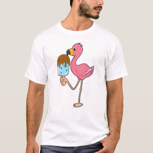 Camiseta Flamingo com picolé